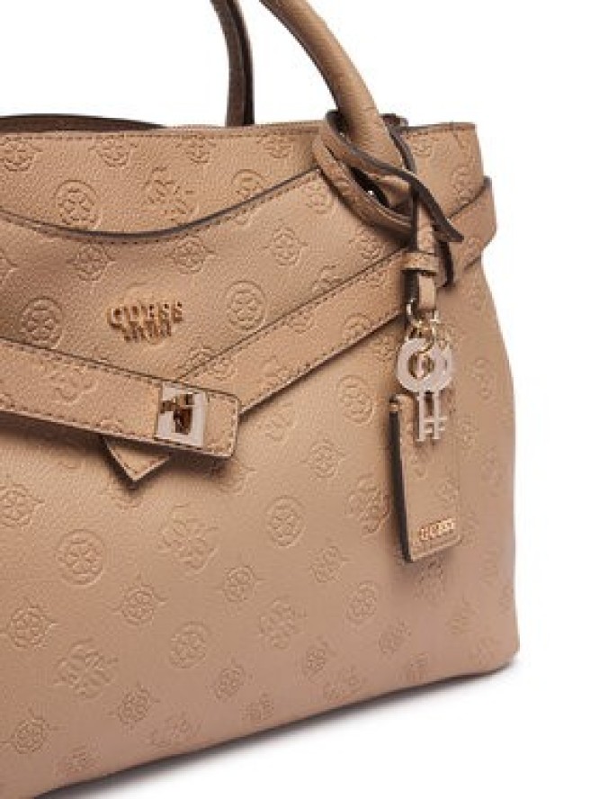 Guess Torebka Ella Logo HWPD97 46060 Beżowy ciemny