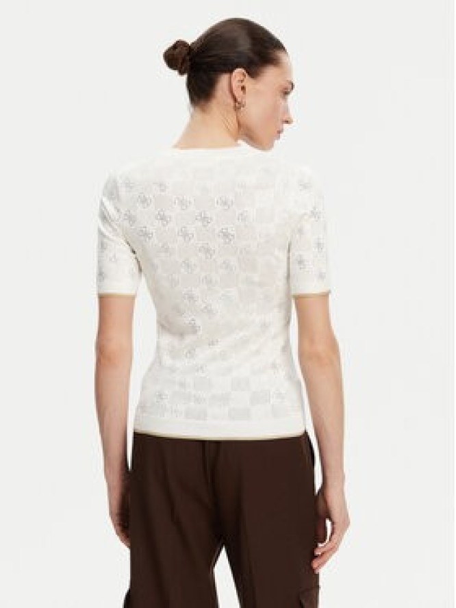 Guess Sweter W5GR20 Z3D60 Écru Regular Fit