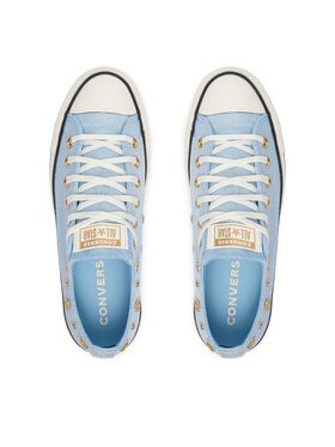 Converse Trampki Chuck Taylor All Star Heathered Glam A17596C Niebieski