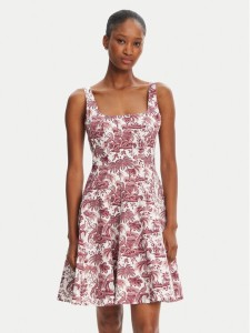 STAUD Sukienka letnia Wells R25R2222SP Różowy Regular Fit