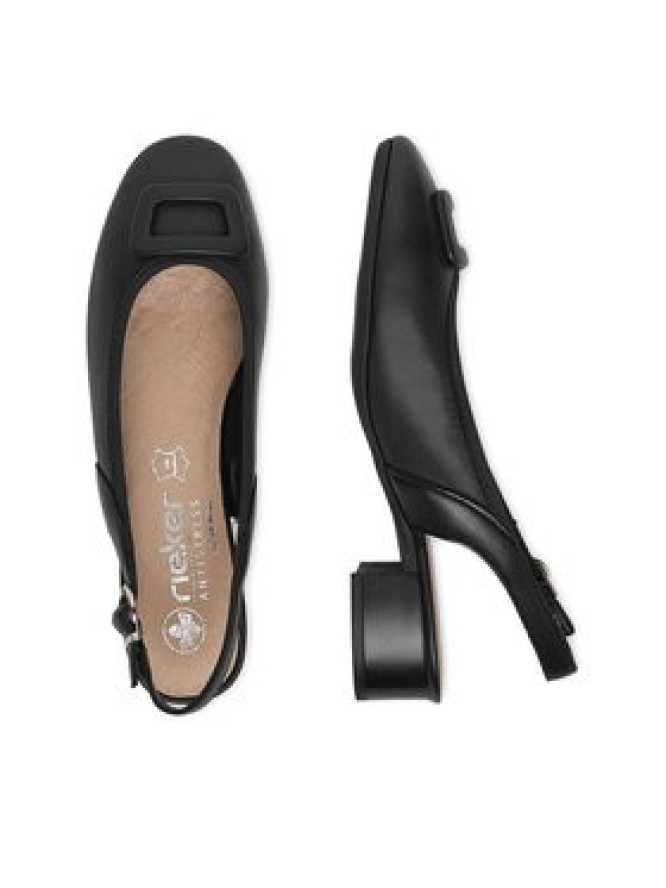 Rieker Czółenka CEO-43456-00 Czarny