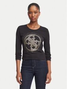Guess Bluzka W6BI58 K7388 Czarny Slim Fit