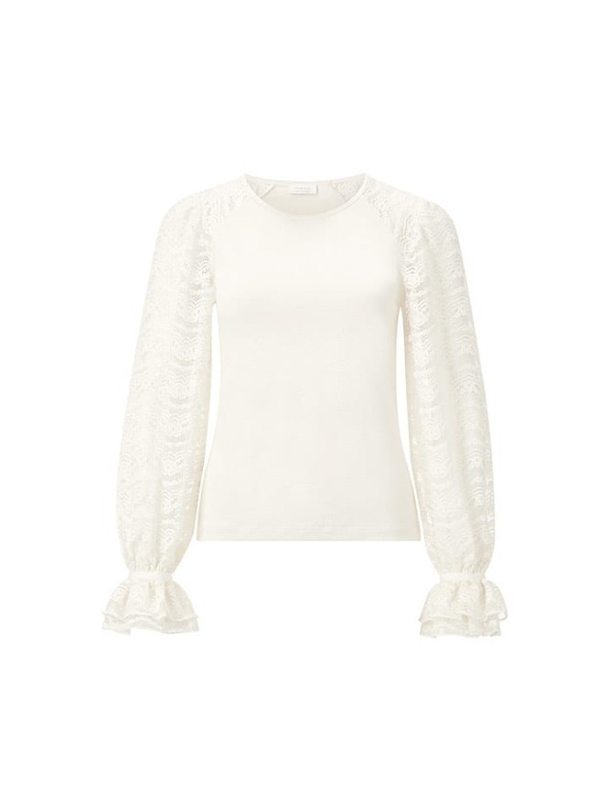 Rich & Royal Bluzka w kolorze kremowym rozmiar: M