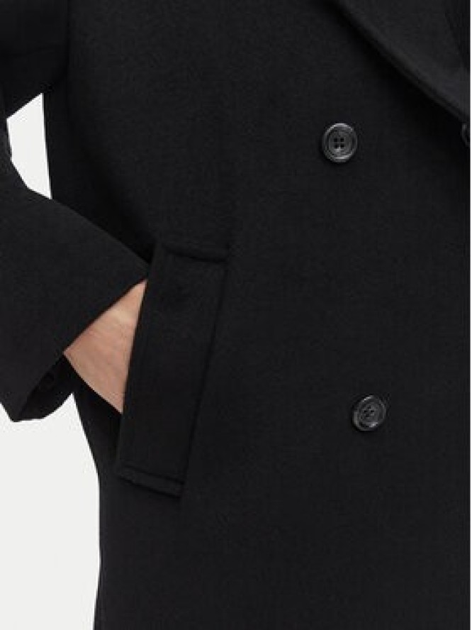 Liu Jo Płaszcz wełniany WF6299 T722A Czarny Regular Fit
