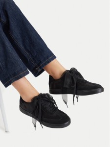 Calvin Klein Sneakersy Low Pro Cupsole Wt Satin Mix HW0HW03288 Czarny