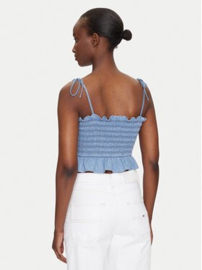 Tommy Jeans Top DW0DW20284 Niebieski Regular Fit