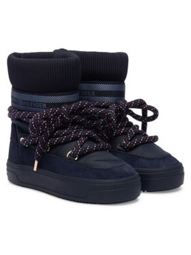 Tommy Hilfiger Śniegowce Tommytech Rwb Snowboot Warm FW0FW09163 Granatowy