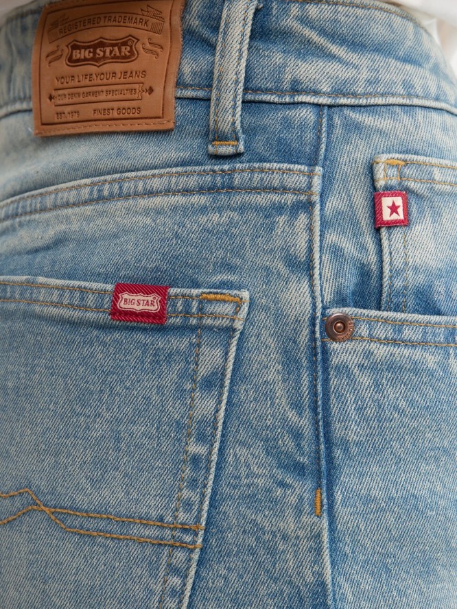 Jeansy damskie z szeroką nogawką z kolekcji Authentic niebieskie Atrea 130