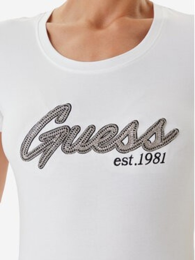 Guess T-Shirt W5YI16 J1314 Biały Regular Fit