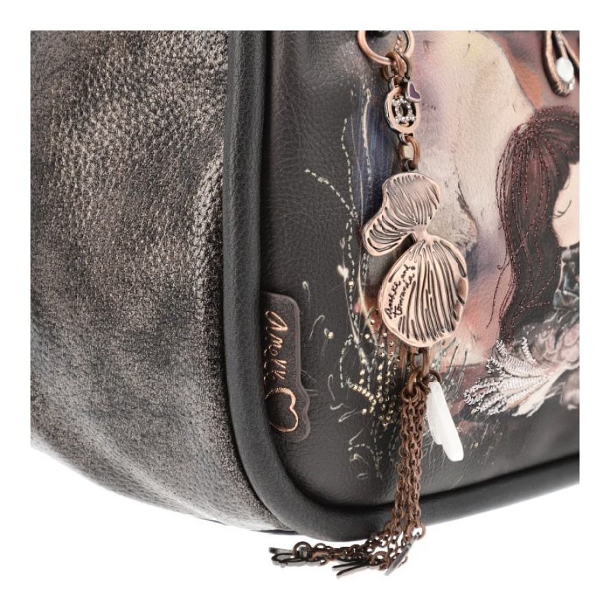 Brązowa Zgrabna Damska Torebka Anekke