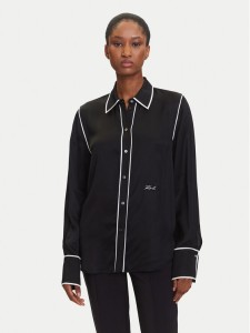 KARL LAGERFELD Koszula A3W11012 Czarny Regular Fit