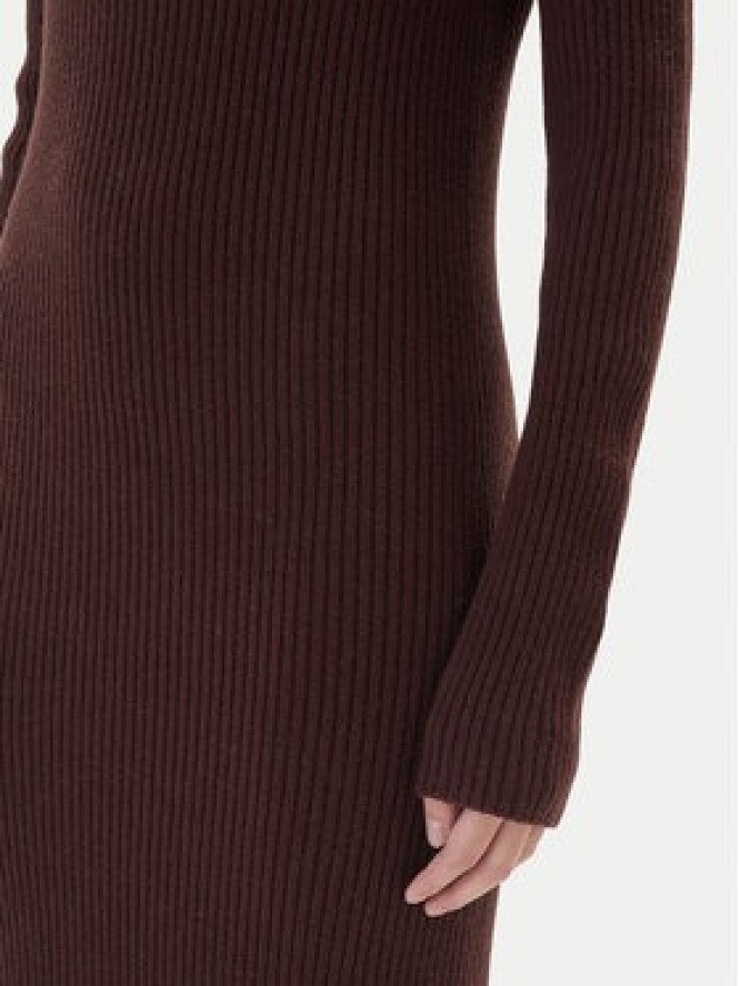 Kontatto Sukienka dzianinowa 3M0853C Brązowy Regular Fit