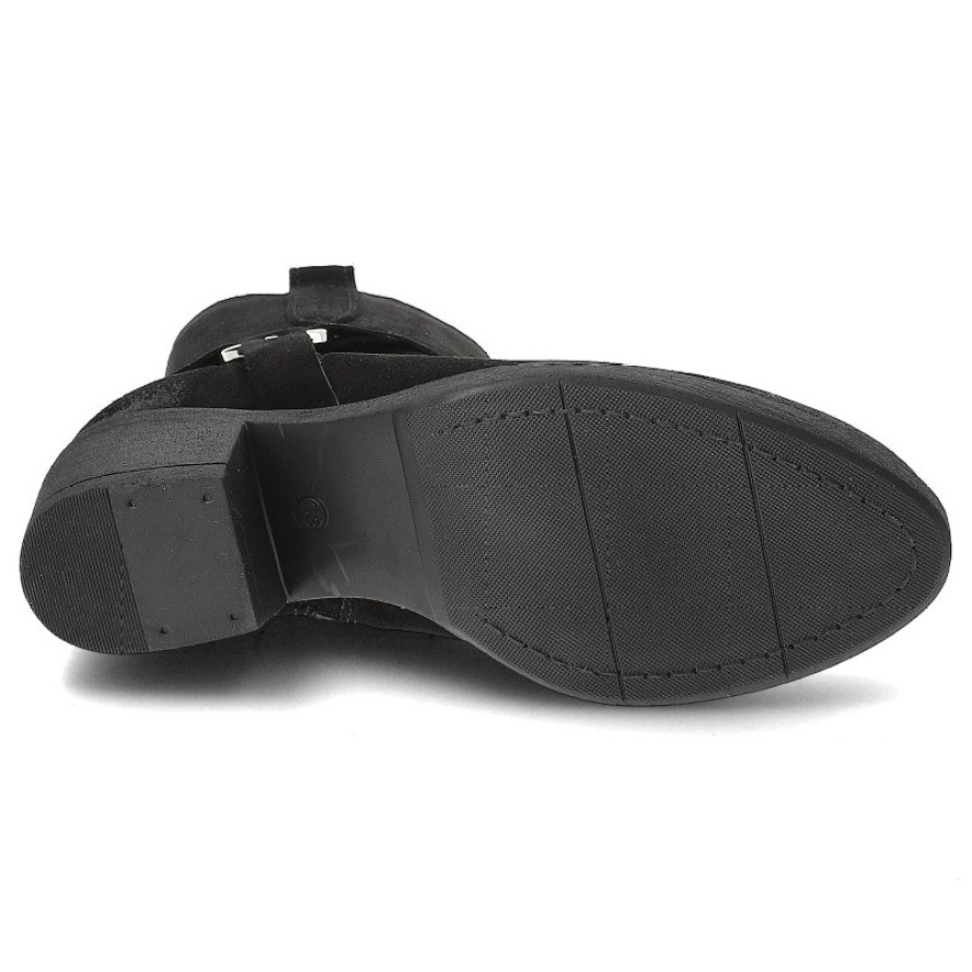 Czarne Kowbojki Armodo Stylowe Obuwie Damskie