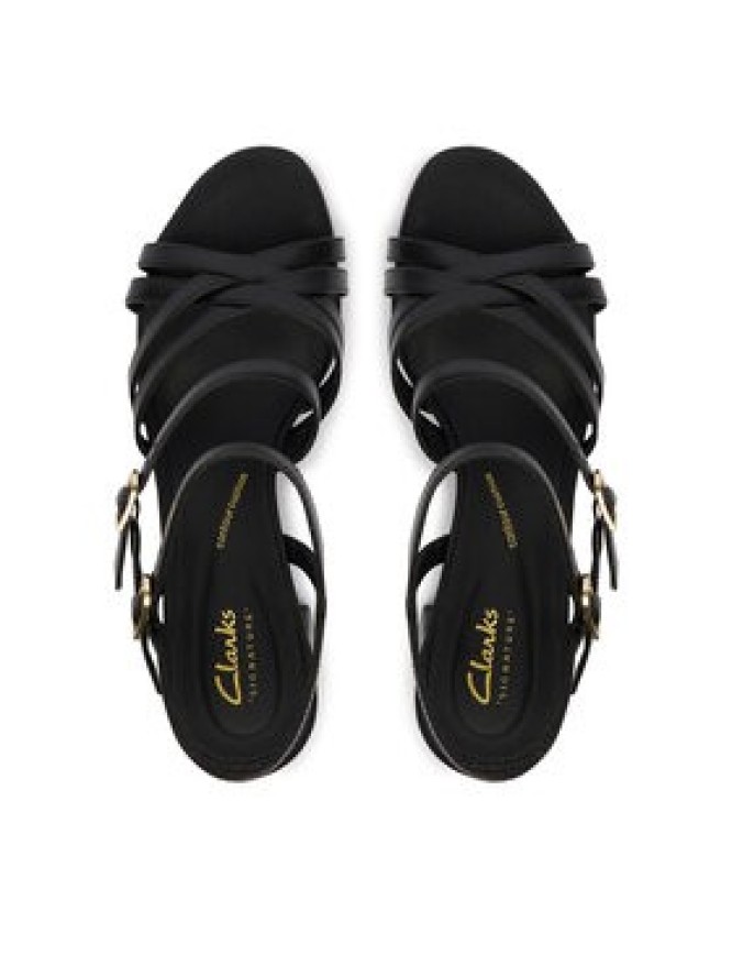 Clarks Sandały Ezoria Strap 26185893 Czarny