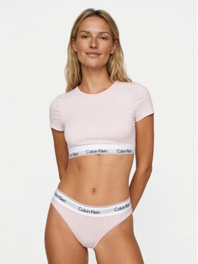 Calvin Klein Underwear T-Shirt LV00QF8495 Różowy Slim Fit