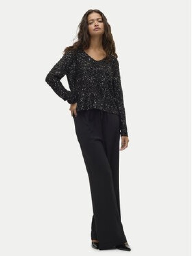 Vero Moda Bluzka Leilani 10318223 Czarny Loose Fit