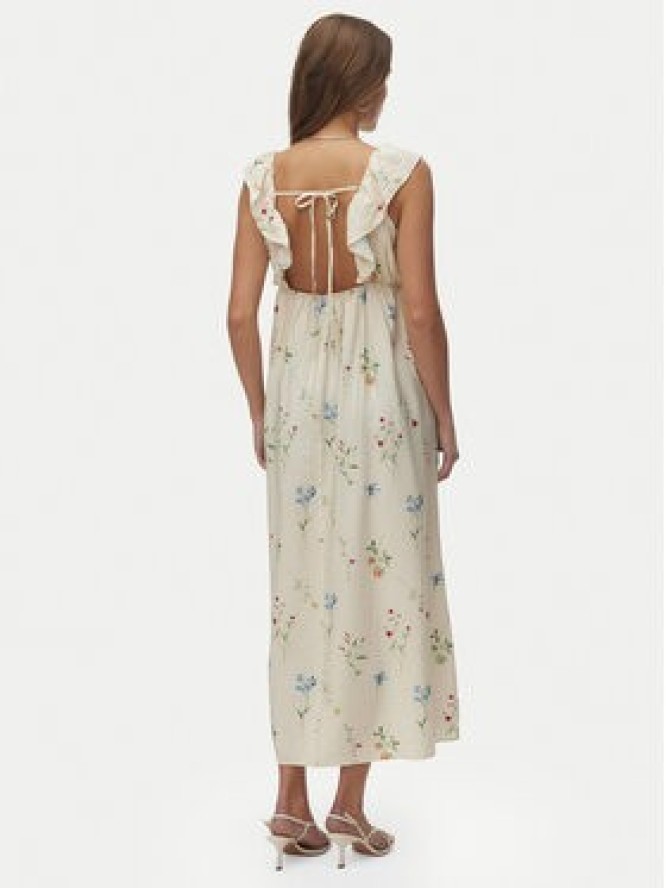 Vero Moda Sukienka letnia Josie 10324125 Beżowy Regular Fit