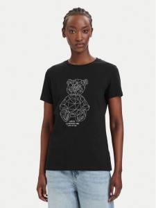 Guess T-Shirt V6GI12 K3325 Czarny Regular Fit