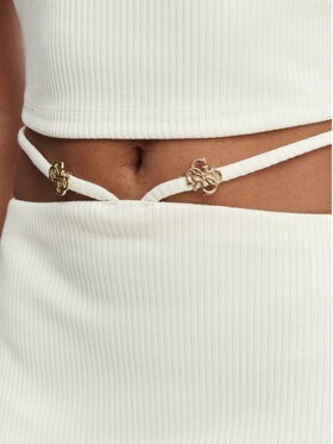 Guess Spódnica ołówkowa E6GD04 KG322 Kremowy Slim Fit