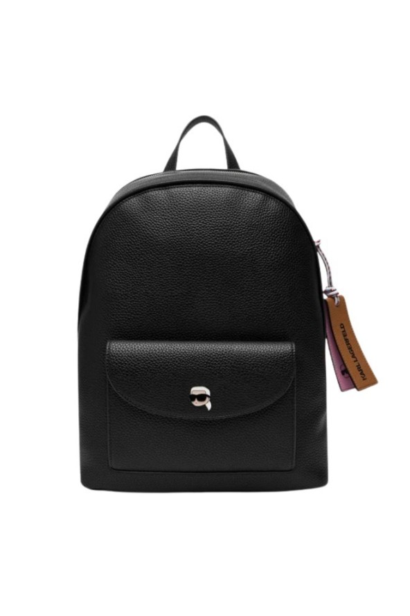 KARL LAGERFELD Czarny plecak damski Ikon Pebble