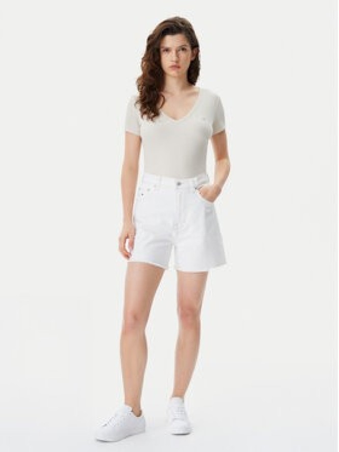 Tommy Jeans T-Shirt Essential DW0DW17385 Beżowy Slim Fit