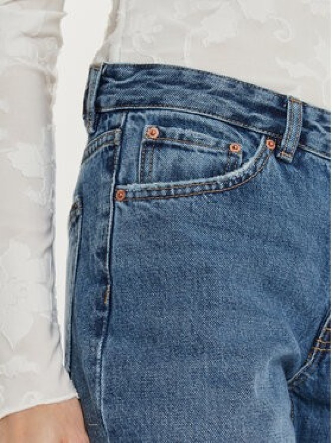 Gina Tricot Jeansy 21489 Granatowy Straight Fit