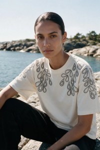 T-shirt z bawełny biały