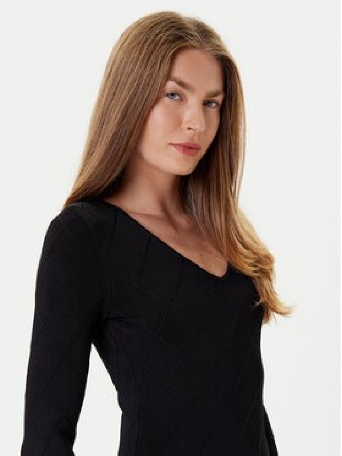 Marciano Guess Sukienka dzianinowa 5YGK23 5036Z Czarny Slim Fit
