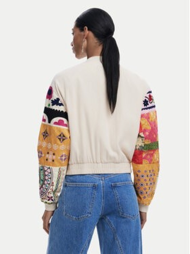 Desigual Kurtka bomber Austin 25SWEW51 Beżowy Regular Fit