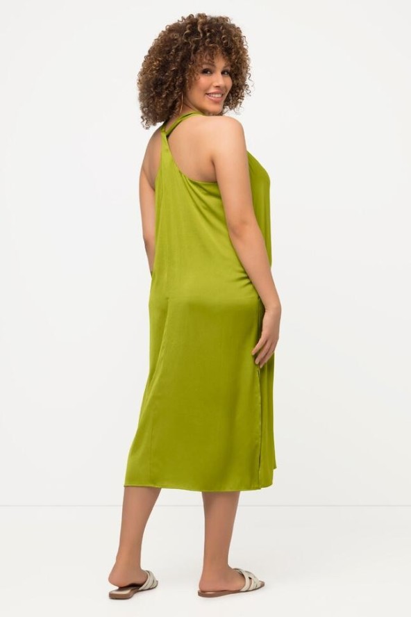 Damskie Sukienka mini krój trapezowy dekolt w szpic bez rękawów