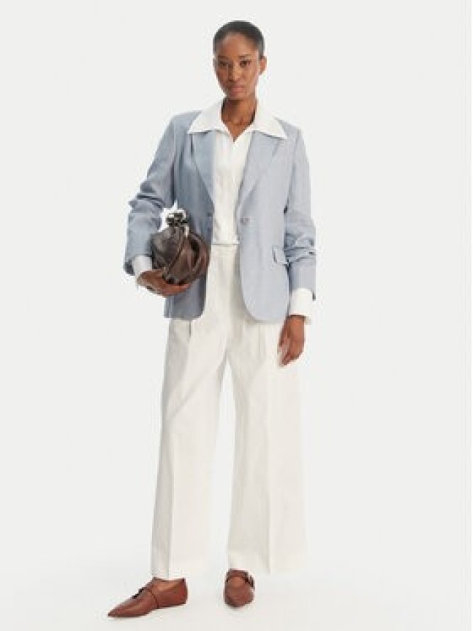 Weekend Max Mara Marynarka Nalut 2615041072 Błękitny Regular Fit