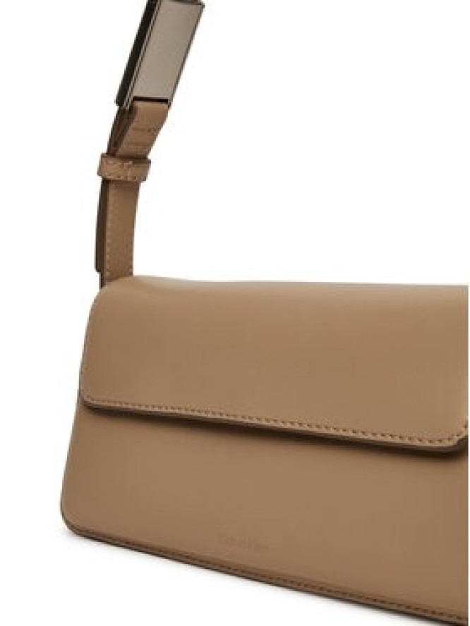 Calvin Klein Jeans Torebka Belted Small Shoulder Bag LV04K3110G Beżowy