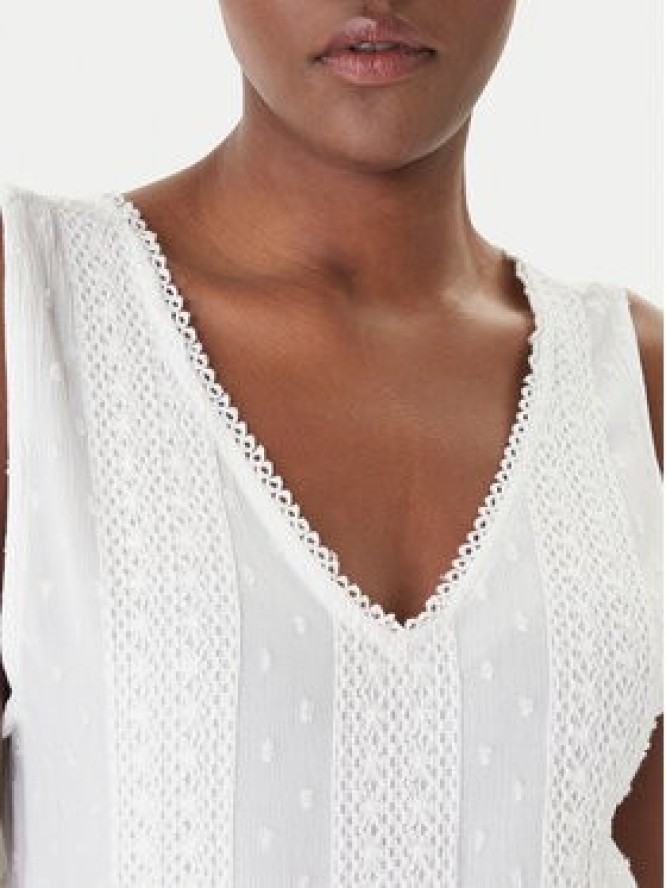 Banana Moon Sukienka letnia Martina Seastar MZG10 Biały Regular Fit