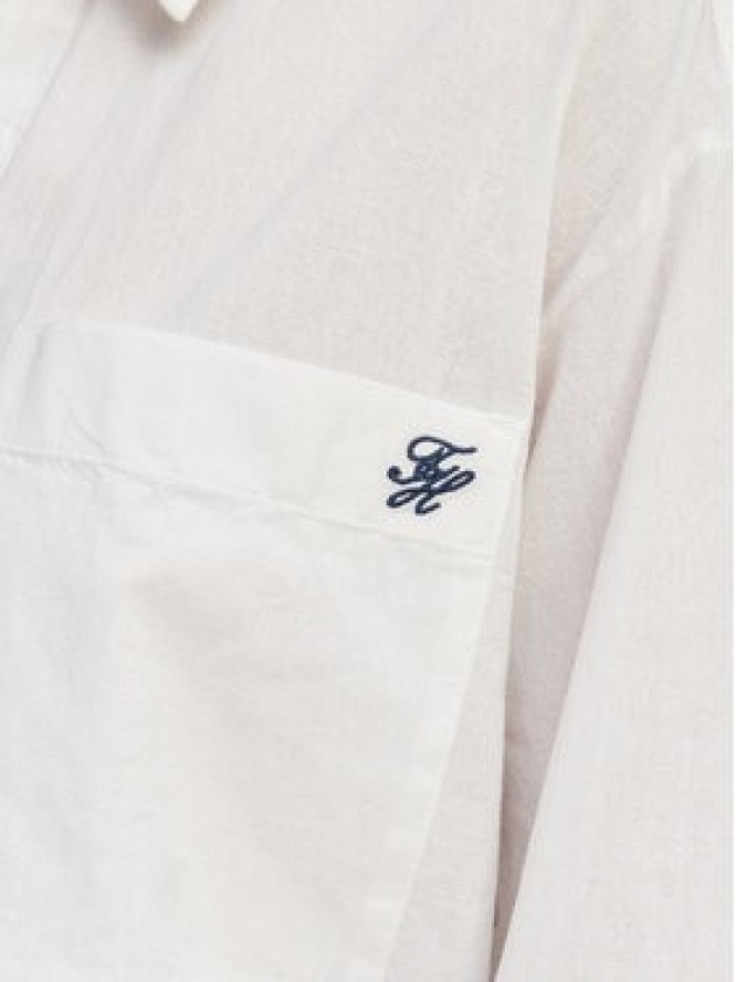 Tommy Hilfiger Koszula UW0UW06428 Biały Oversize