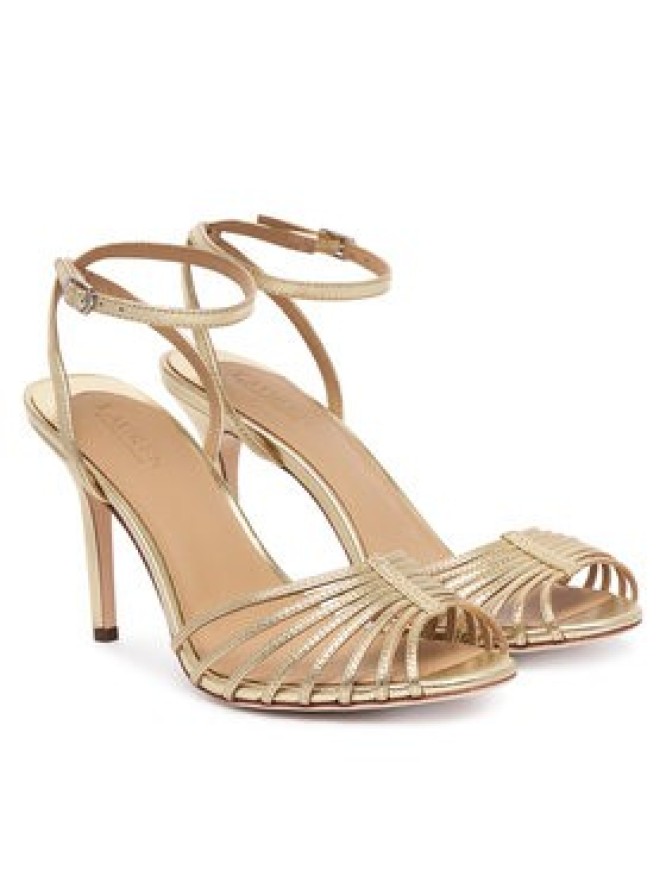 LAUREN RALPH LAUREN Sandały 802P15739001 Złoty