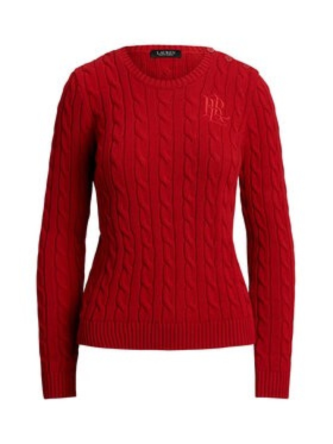 LAUREN RALPH LAUREN Sweter 200932223009 Czerwony Slim Fit