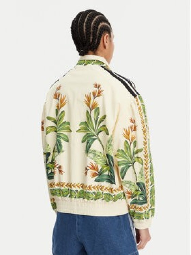 adidas Kurtka bomber FARM JD6304 Beżowy Loose Fit