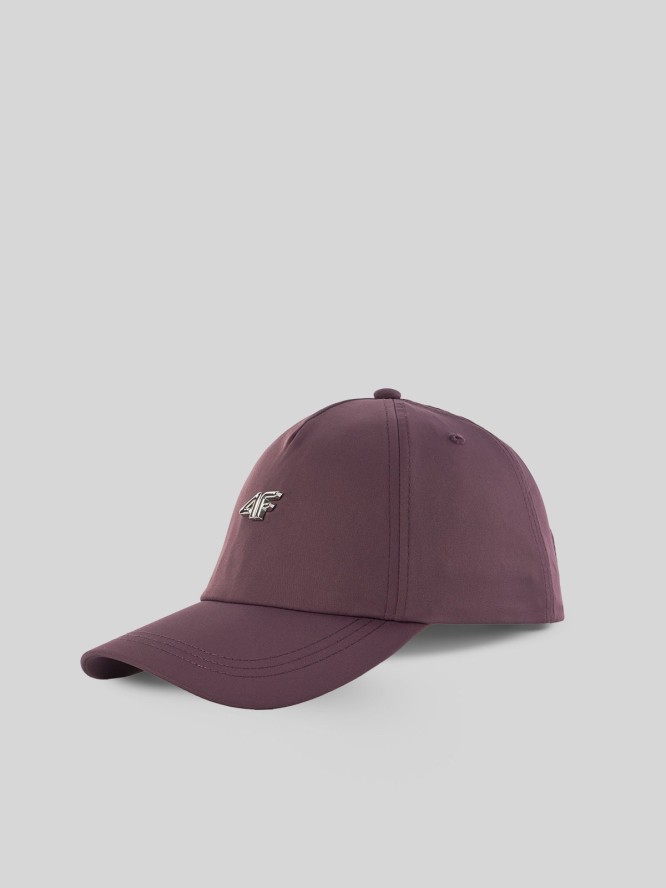 4F Czapka z daszkiem strapback damska - fioletowa S/M (58cm)