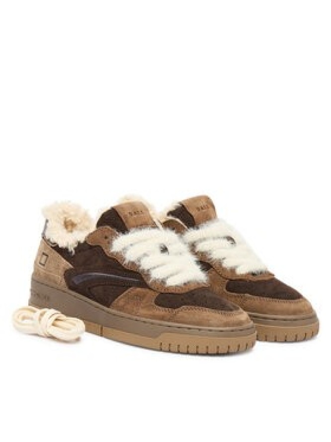 D.A.T.E. Sneakersy Torneo Pure Mono W431-TP-MN Brązowy