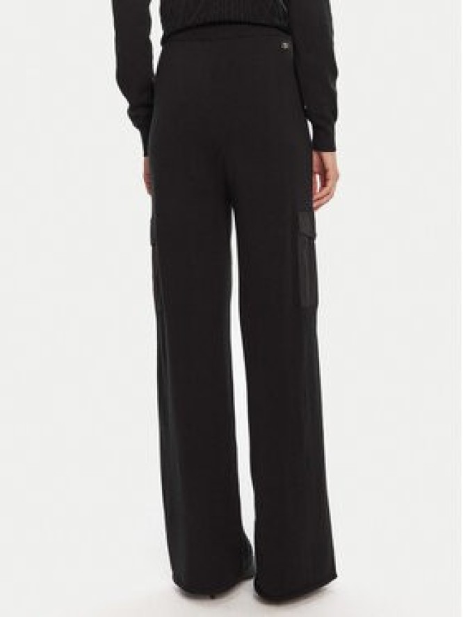 Liu Jo Sport Spodnie dzianinowe TF5041 MS75L Czarny Regular Fit