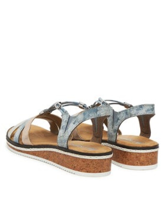 Rieker Sandały V36G4-40 Niebieski