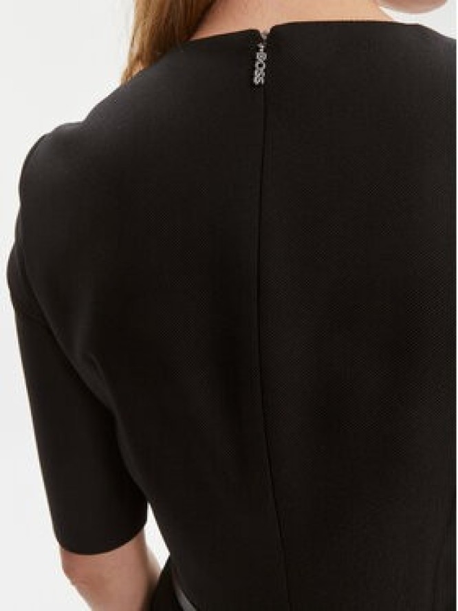 Boss Sukienka dzianinowa Depuro 50506987 Czarny Slim Fit