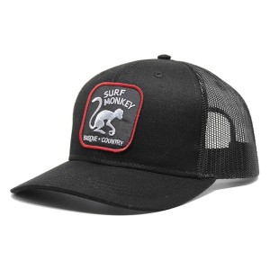 Czapka Trucker - 6 Paneli / Jeden Rozmiar (Czarny/Czarny)