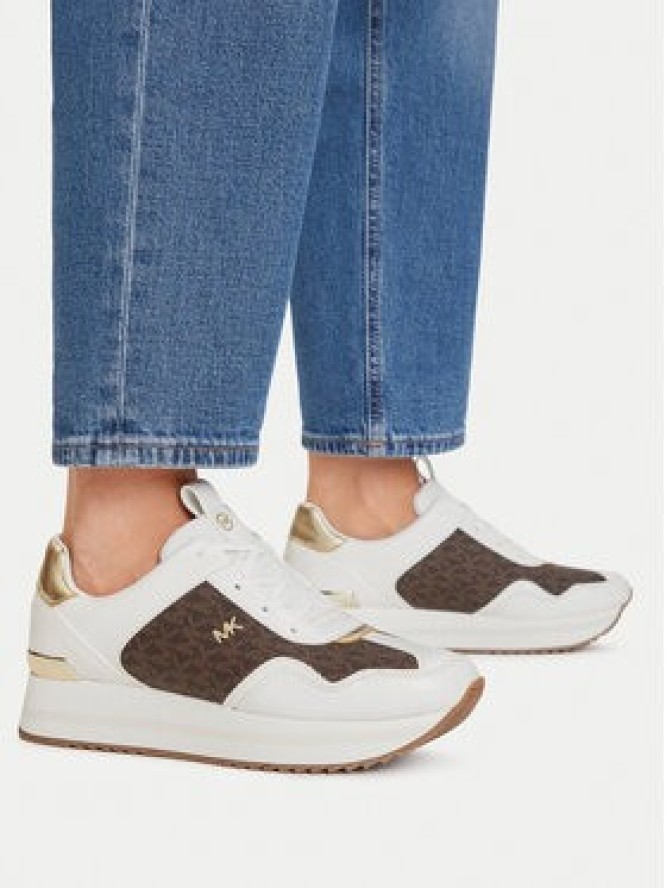 MICHAEL Michael Kors Sneakersy Raina Trainer 43R4RNFSAB Brązowy