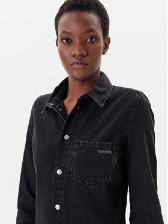 Calvin Klein Jeans Sukienka jeansowa J20J225171 Czarny Slim Fit