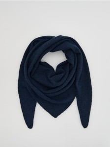 Gładki szalik - granatowy