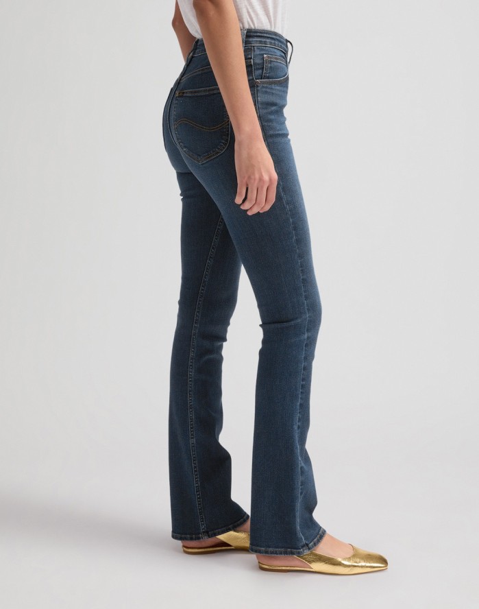 DAMSKIE SPODNIE LEE BREESE BOOT POP OF BLUE 112378783