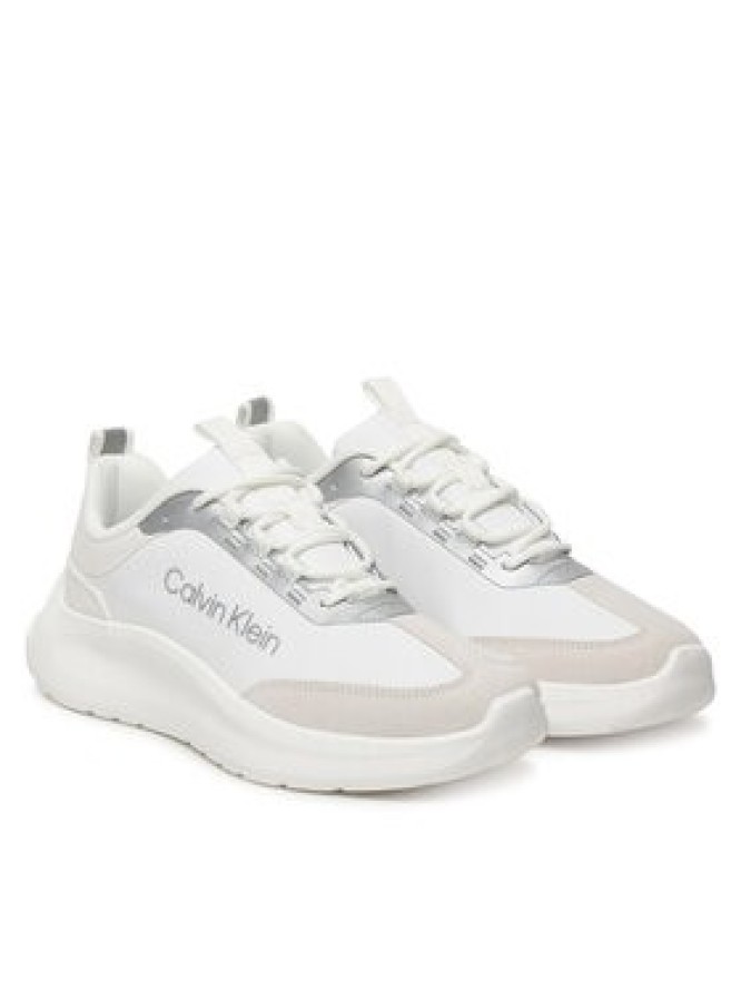 Calvin Klein Sneakersy Light Eva Runner Nyl-Sue HW0HW03149 Biały