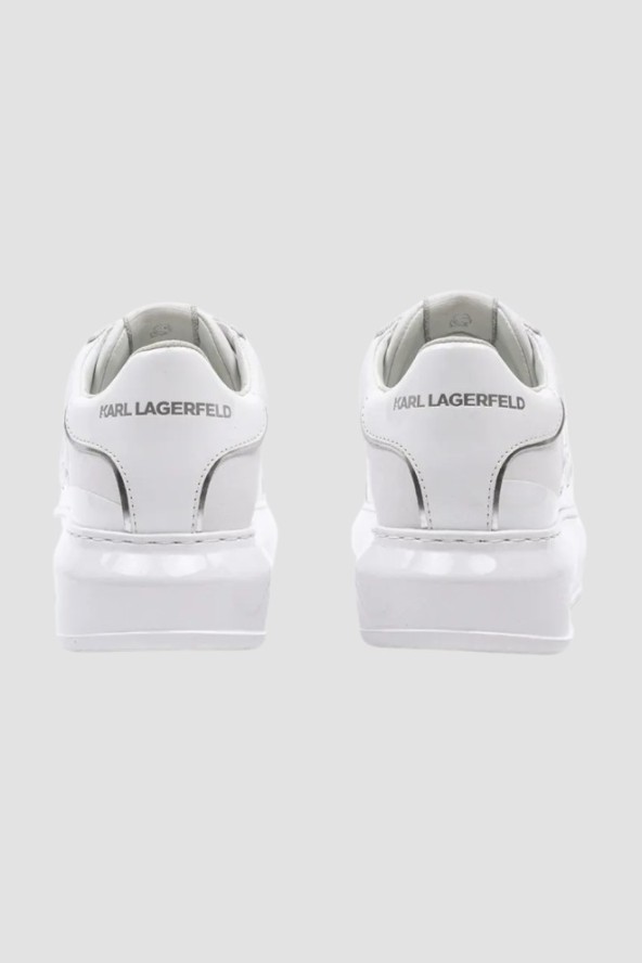 KARL LAGERFELD Białe damskie sneakersy KAPRI Karl Signia, Rozmiar 37