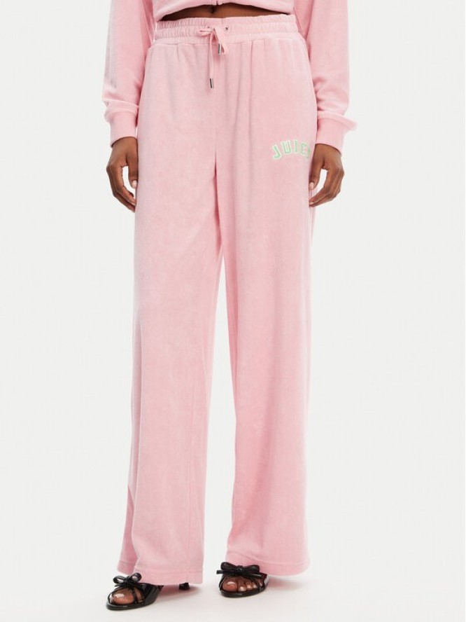 Juicy Couture Spodnie dresowe Regan JCWBJ125335 Różowy Wide Leg